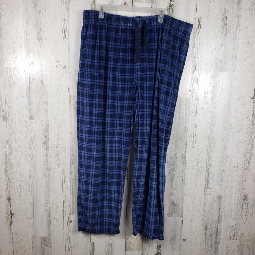 George mens blue plaid soft pajama pants size 2XL 44-46